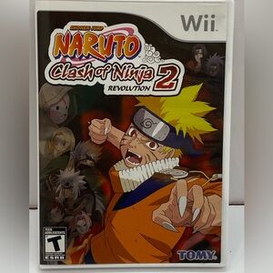 Nintendo Wii Naruto clash of ninja revolution 2 Game Booklet and case
